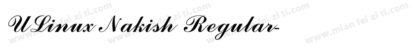 ULinux Nakish Regular字体转换